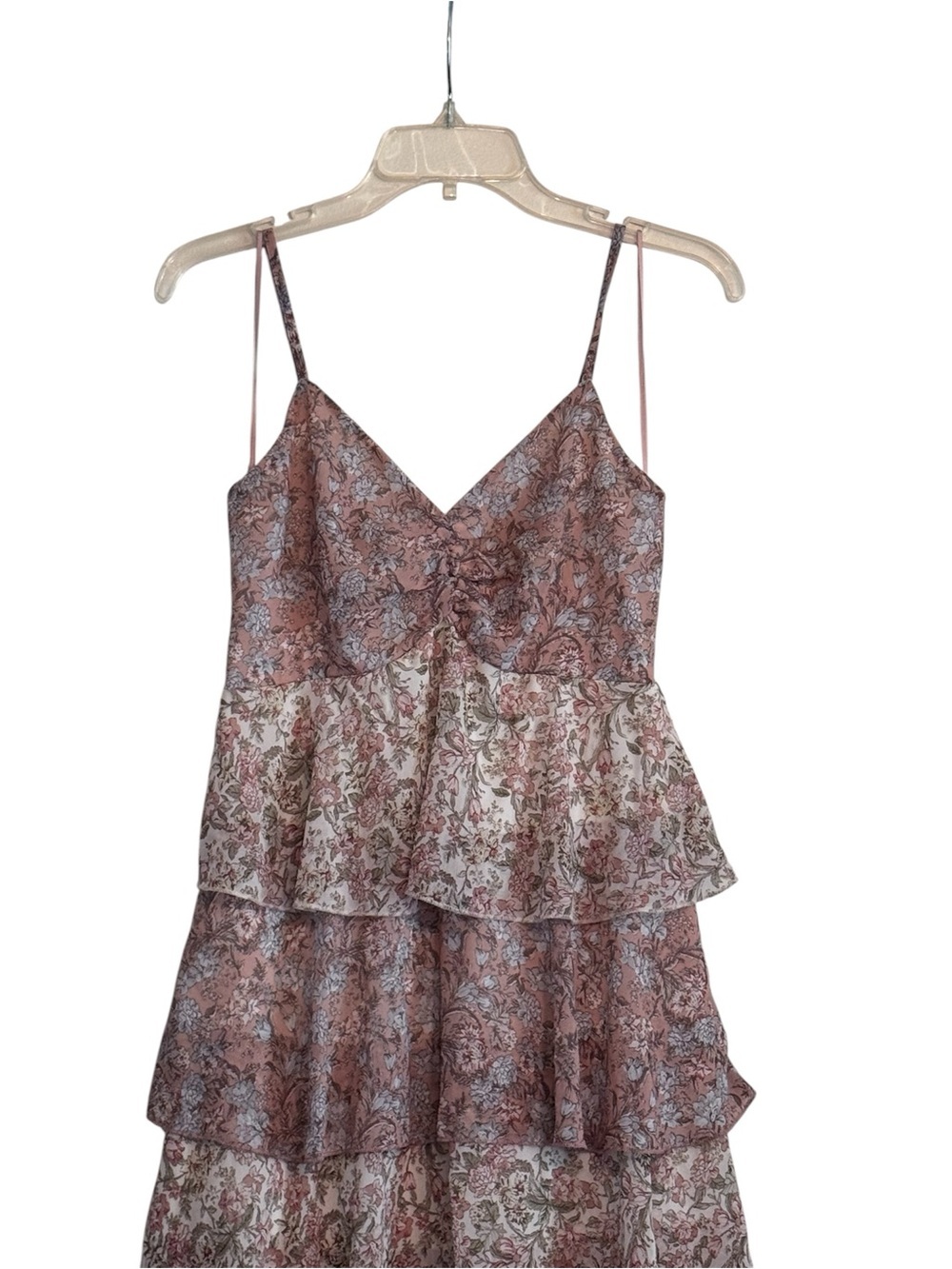 In February Clay Multi Ruffle Maxi Dress - Picture 4 of 9